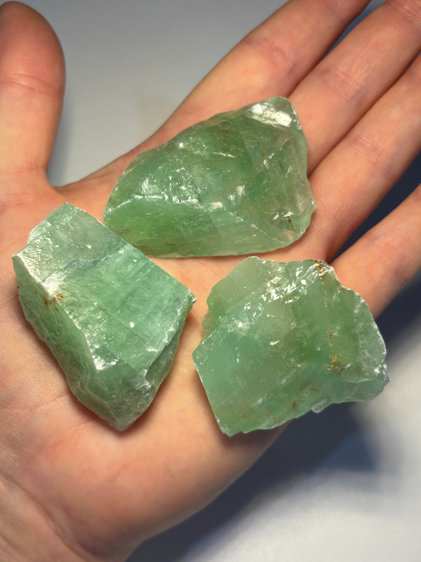 Calcite verde grezza