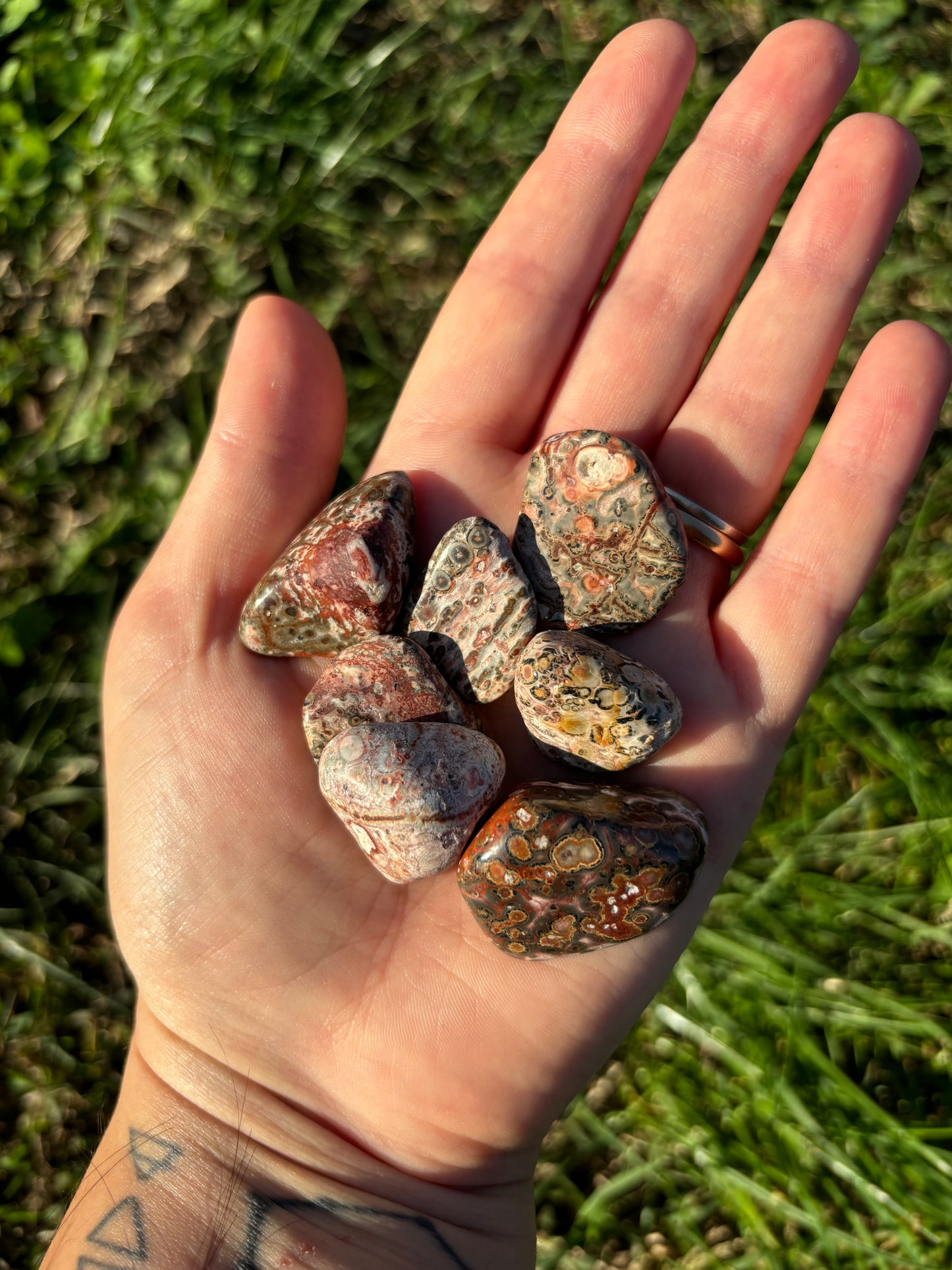 Diaspro leopardo burattato