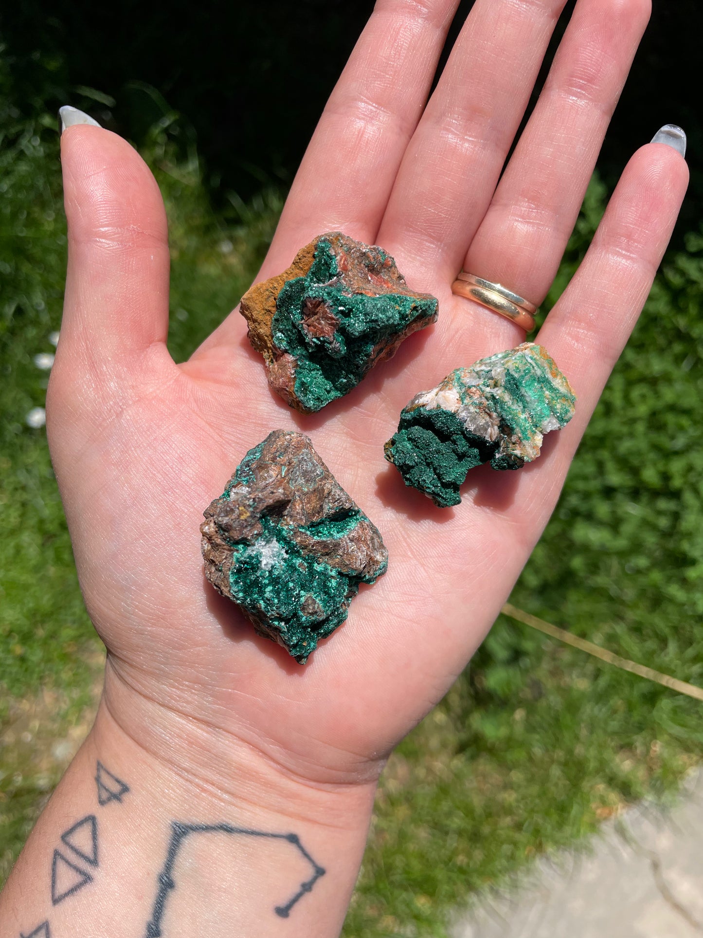 Malachite grezza