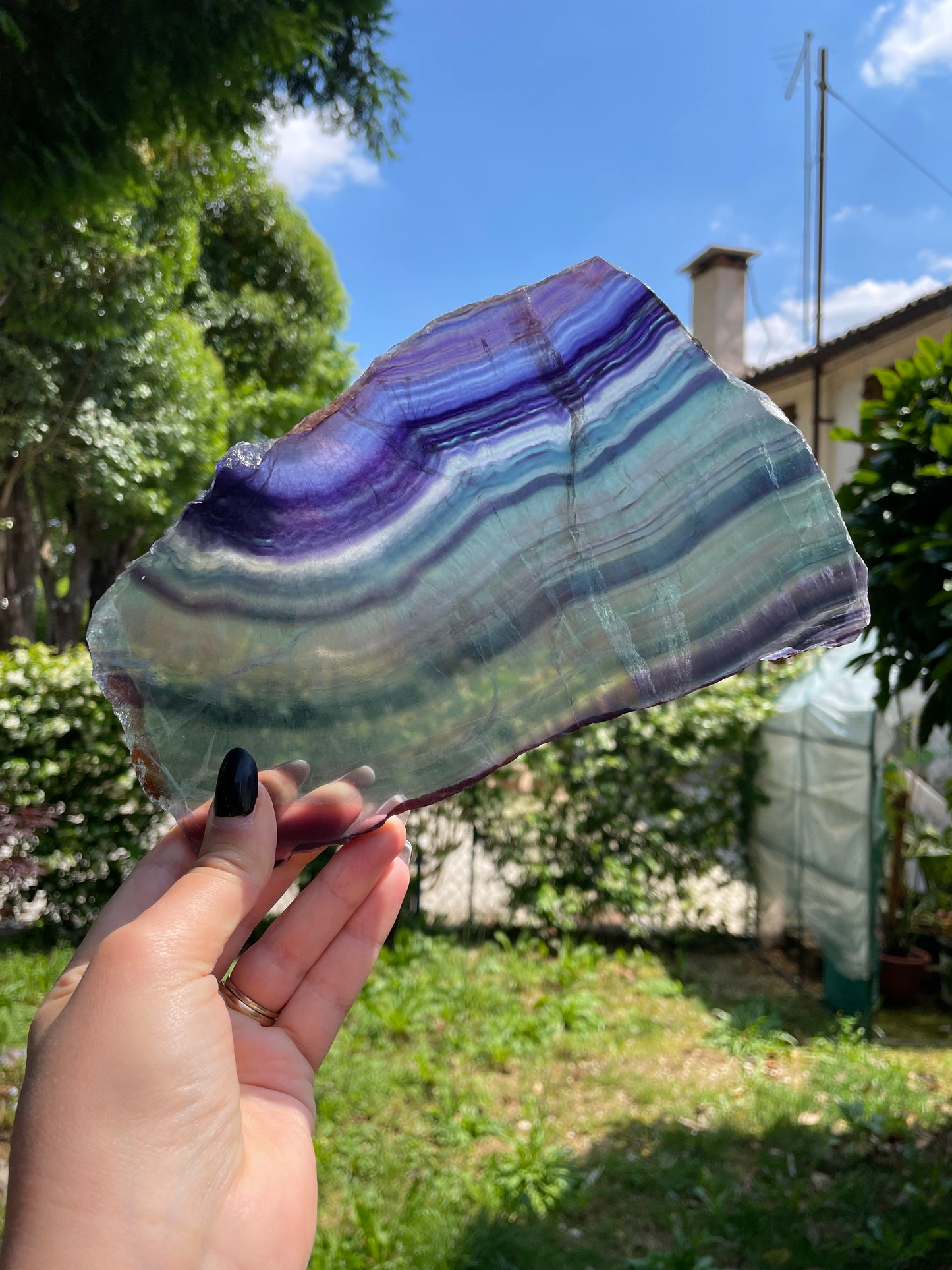 Fetta in fluorite