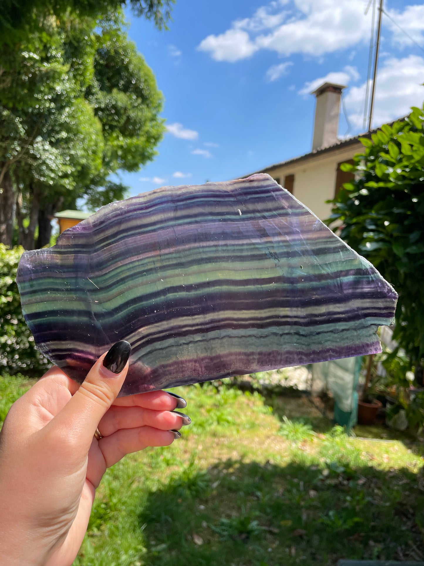 Fetta in fluorite