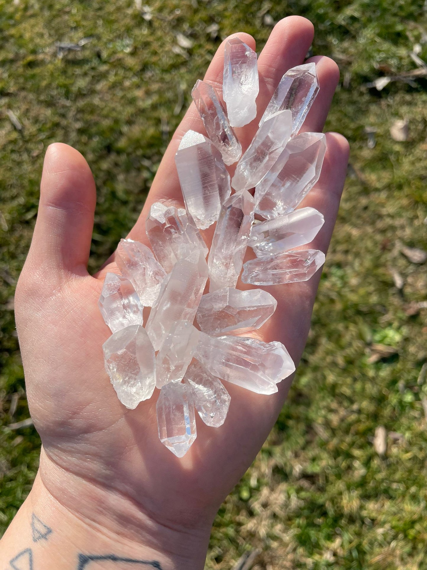 Mini punta in quarzo lemuriano