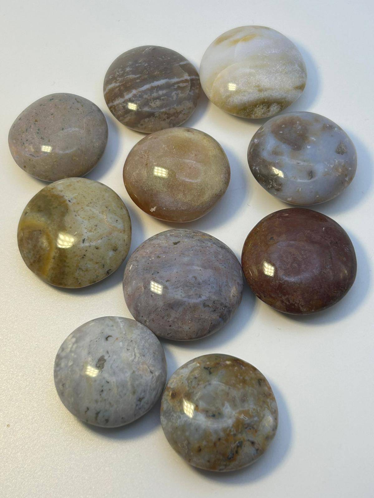 Bottone in diaspro oceano