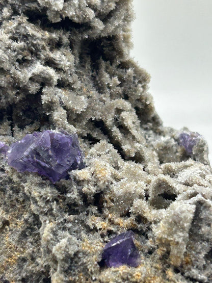 Fluorite su quarzo