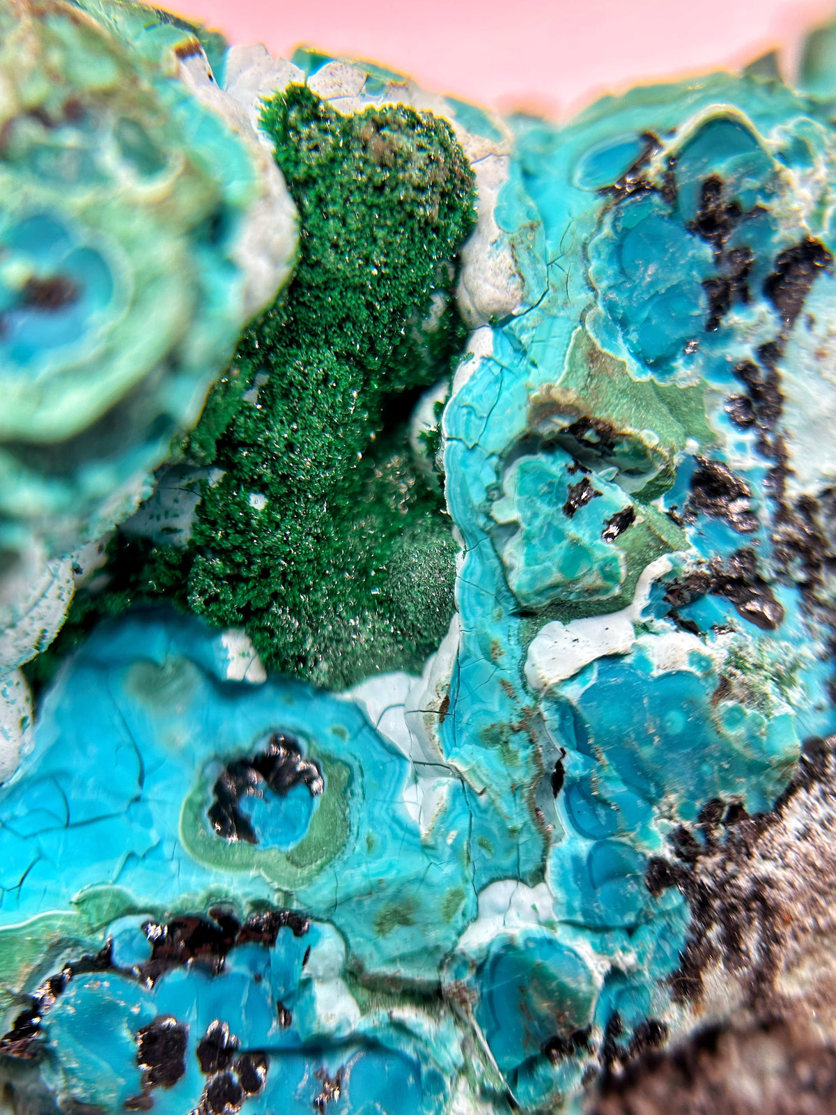Crisocolla e malachite