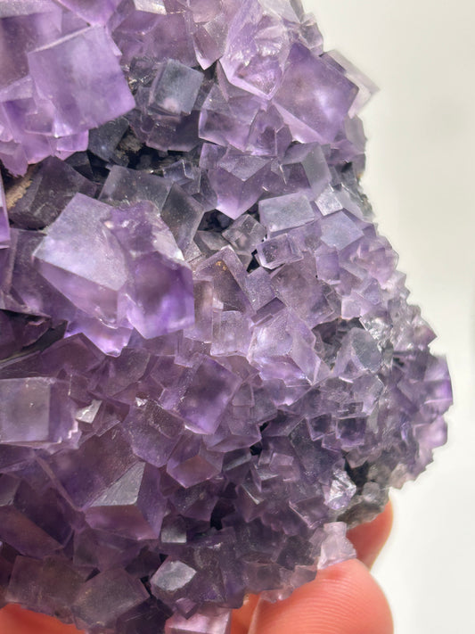 Fluorite cubica cinese viola