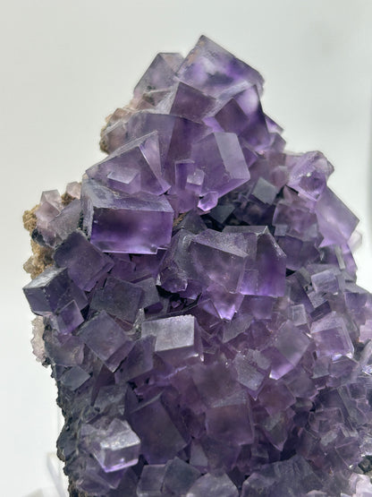 Fluorite cubica cinese viola