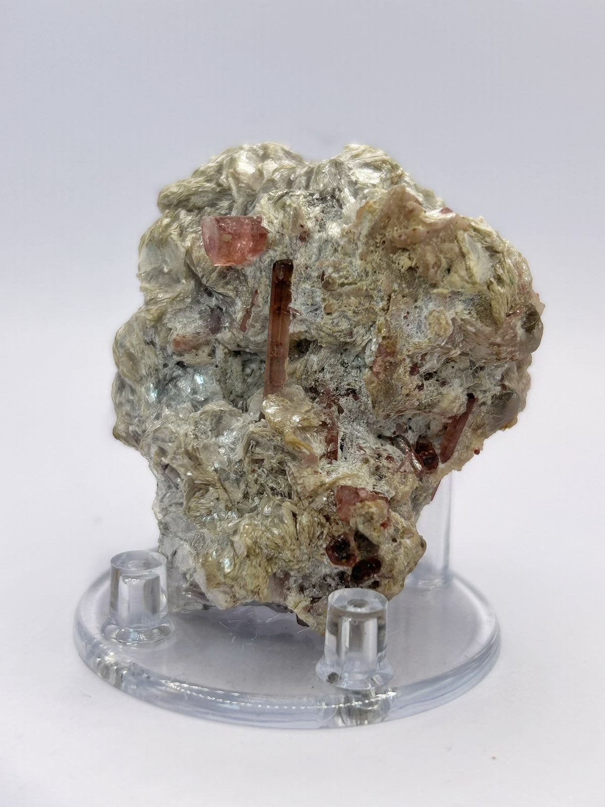 Tormalina rosa con mica