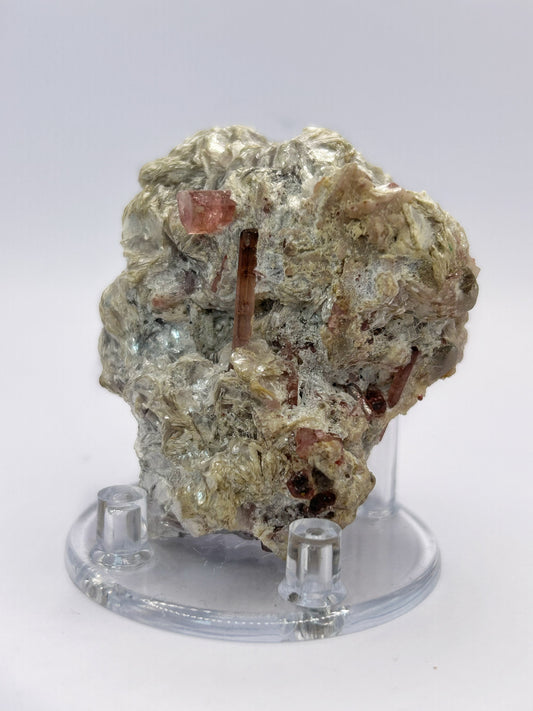 Tormalina rosa con mica