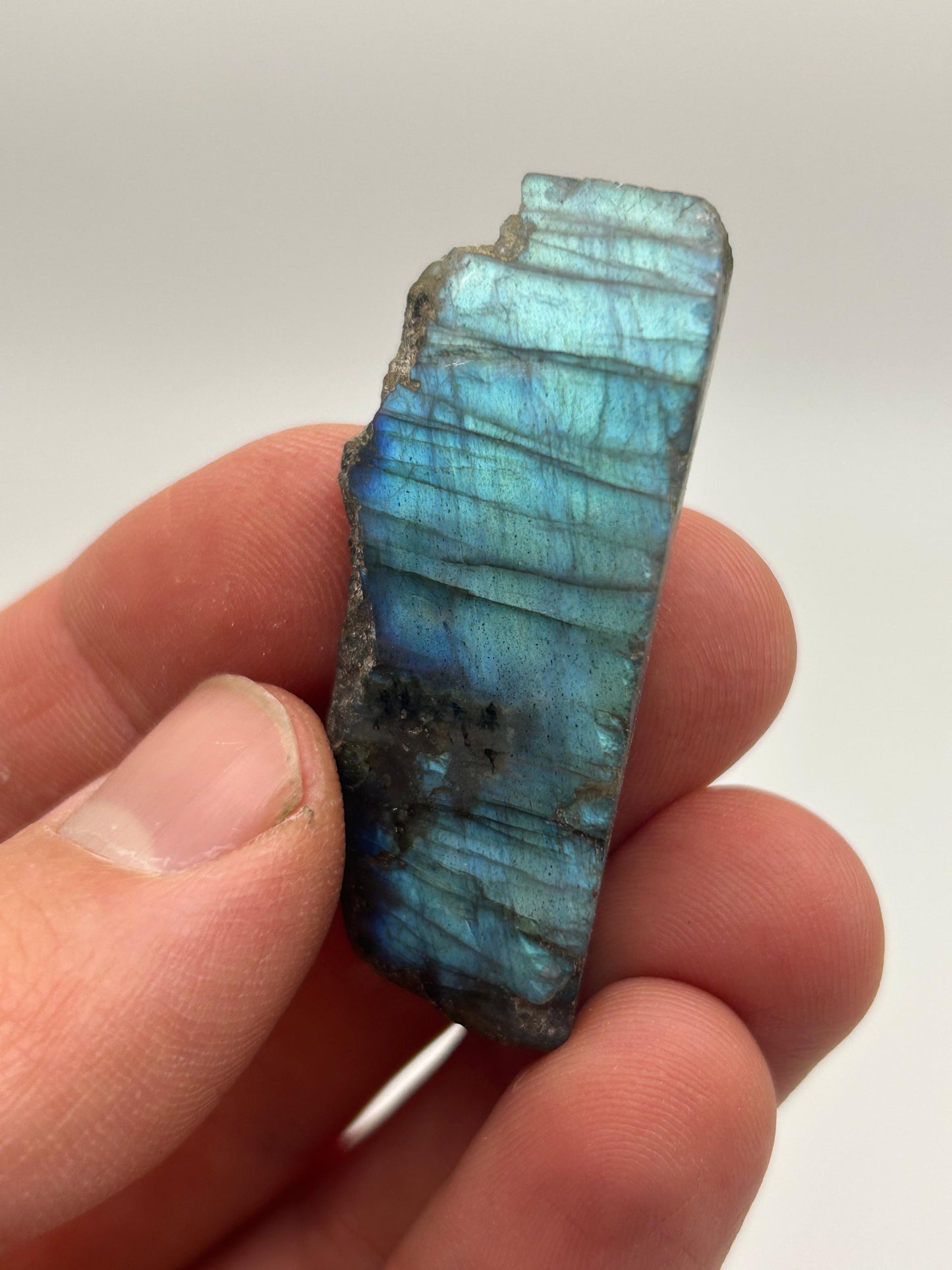 Fetta in labradorite lucidata