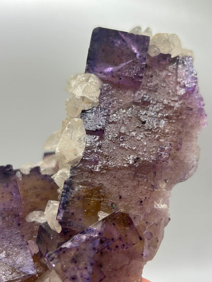 Fluorite, calcite e calcopirite