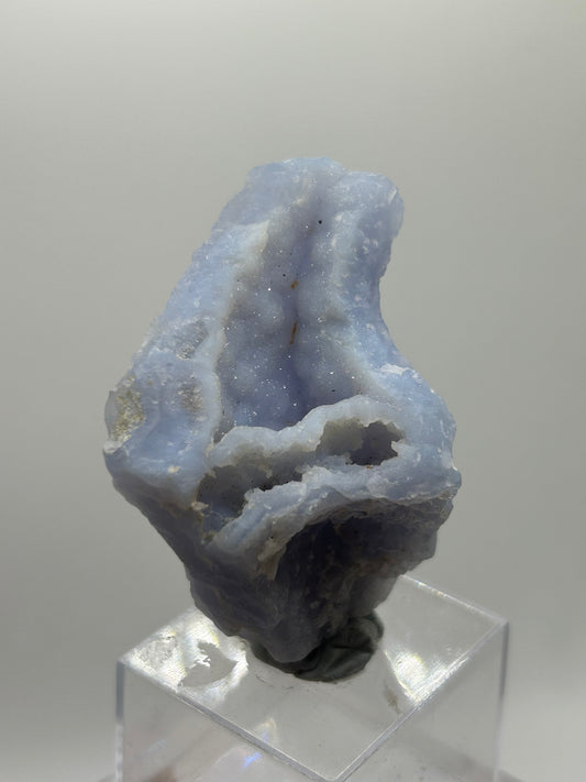 Geode di calcedonio azzurro
