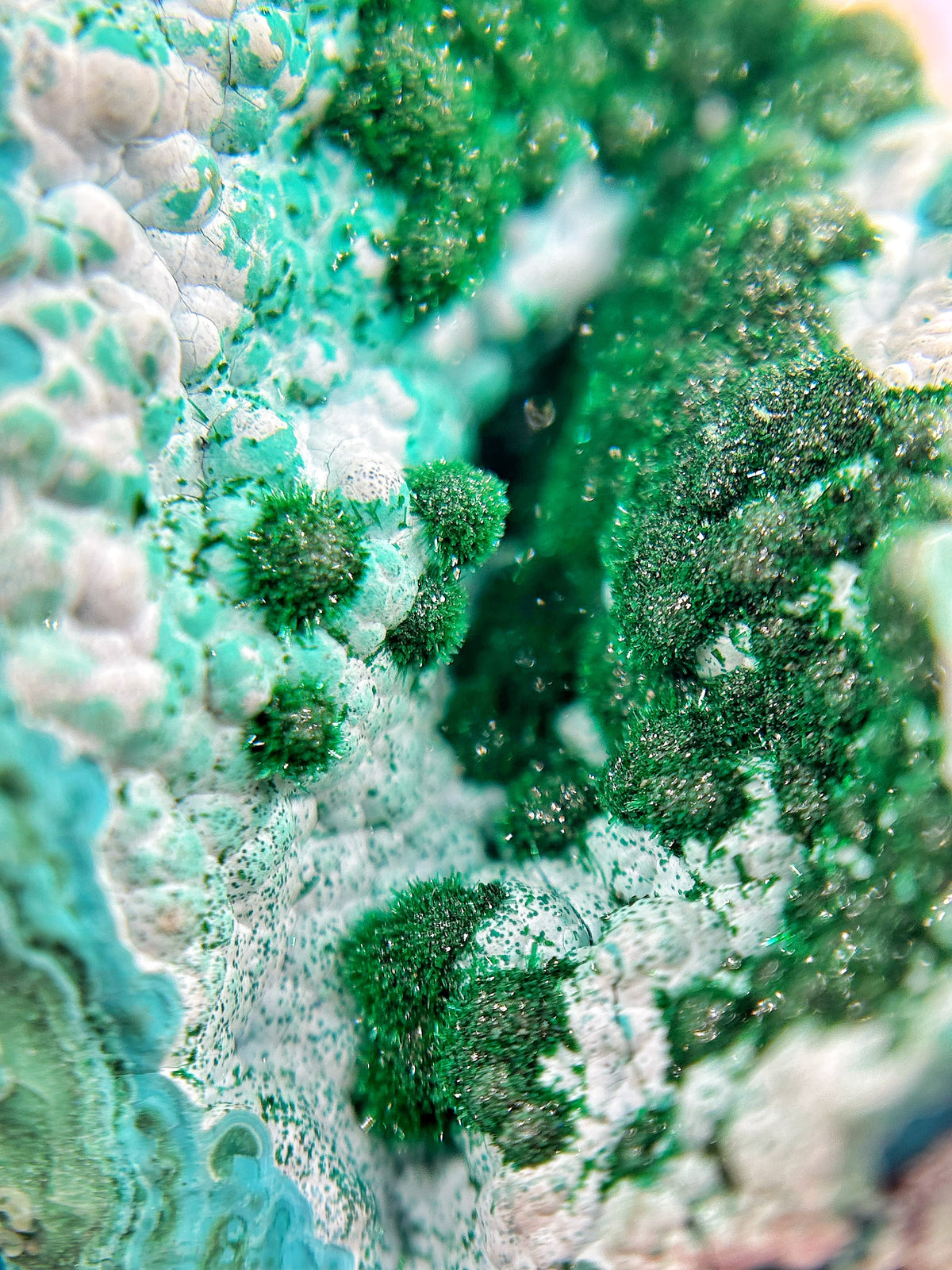 Crisocolla e malachite