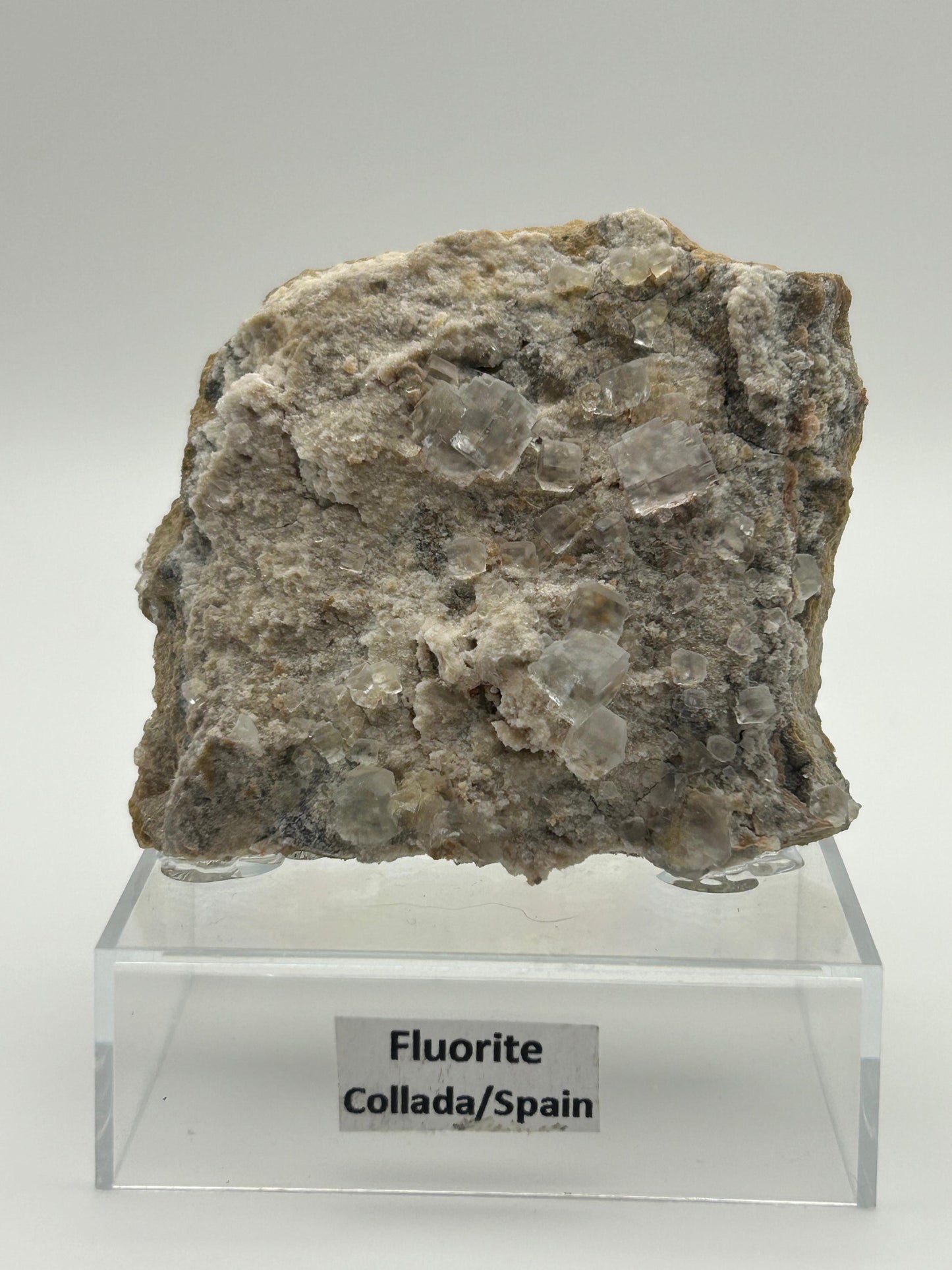 Fluorite azzurra cubica