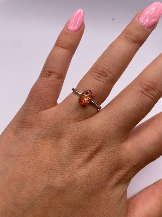 Anello regolabile in pietra del sole