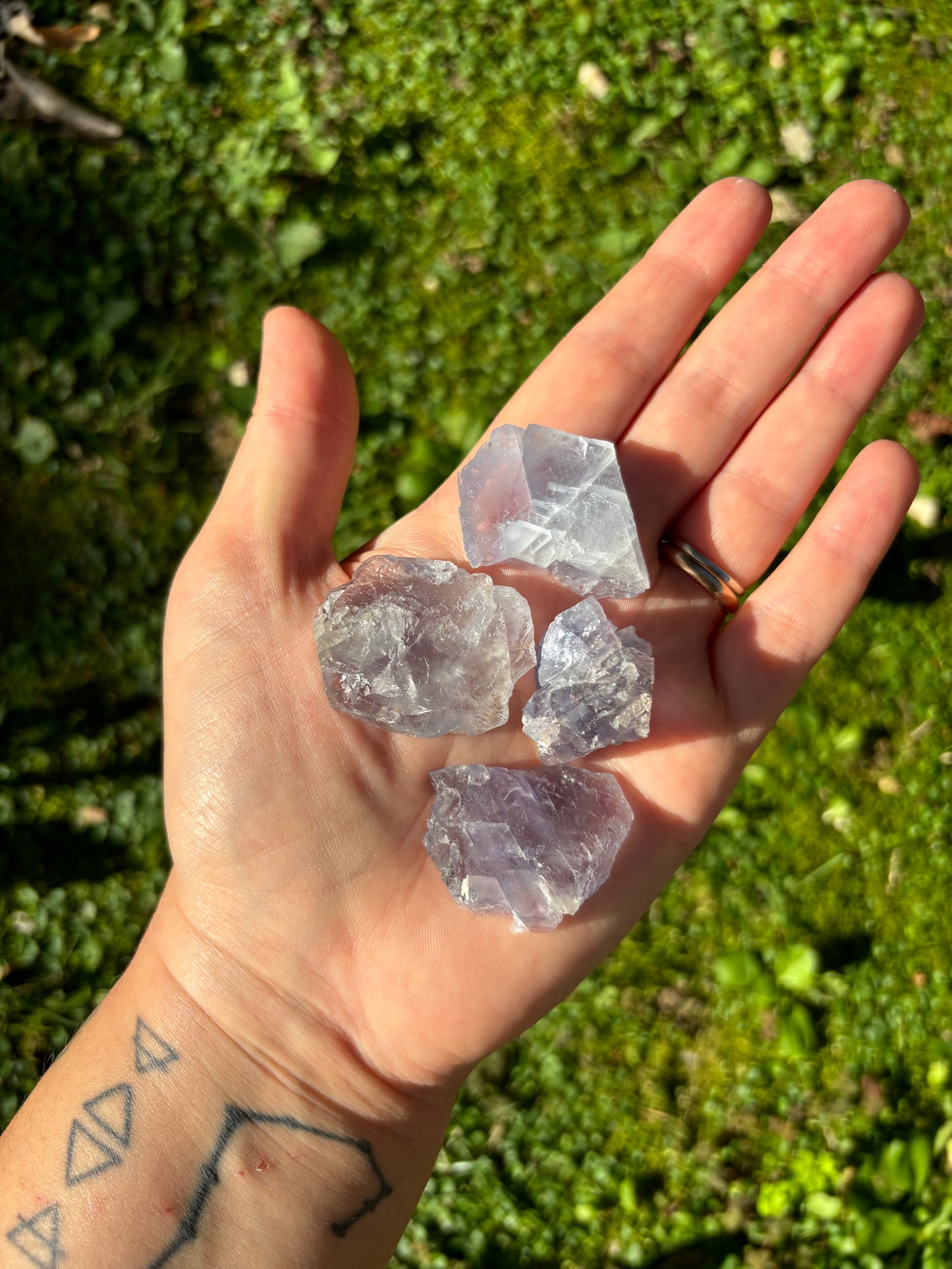 Fluorite azzurra grezza