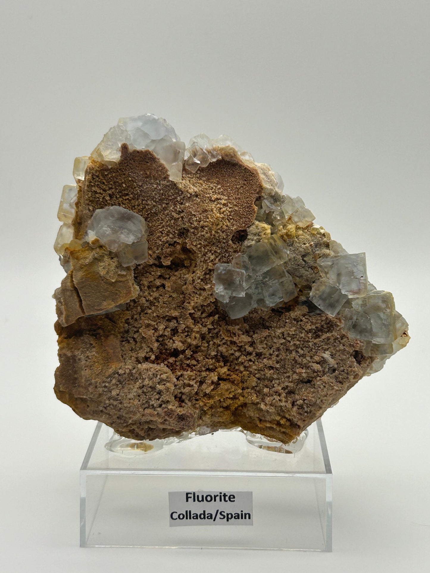 Fluorite azzurra cubica