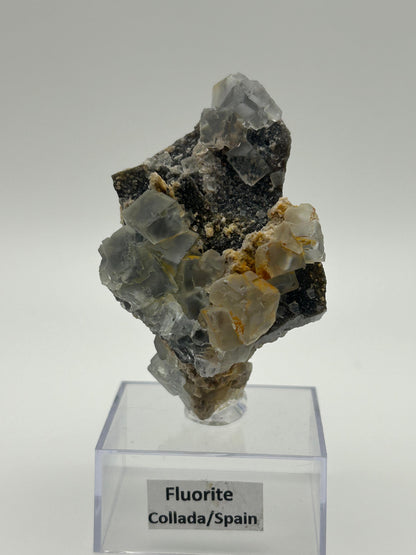 Fluorite azzurra cubica