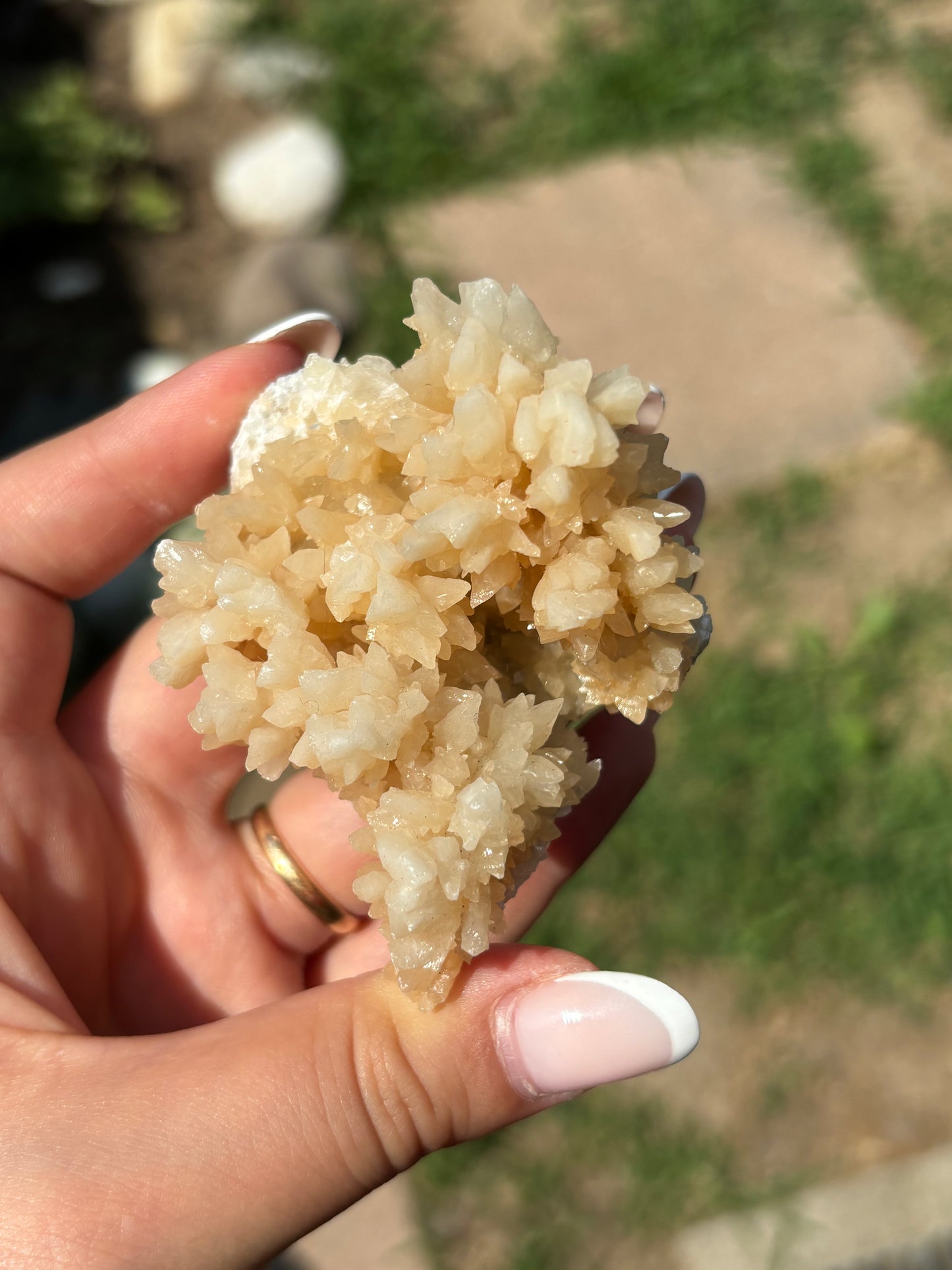 Aragonite bianca grezza
