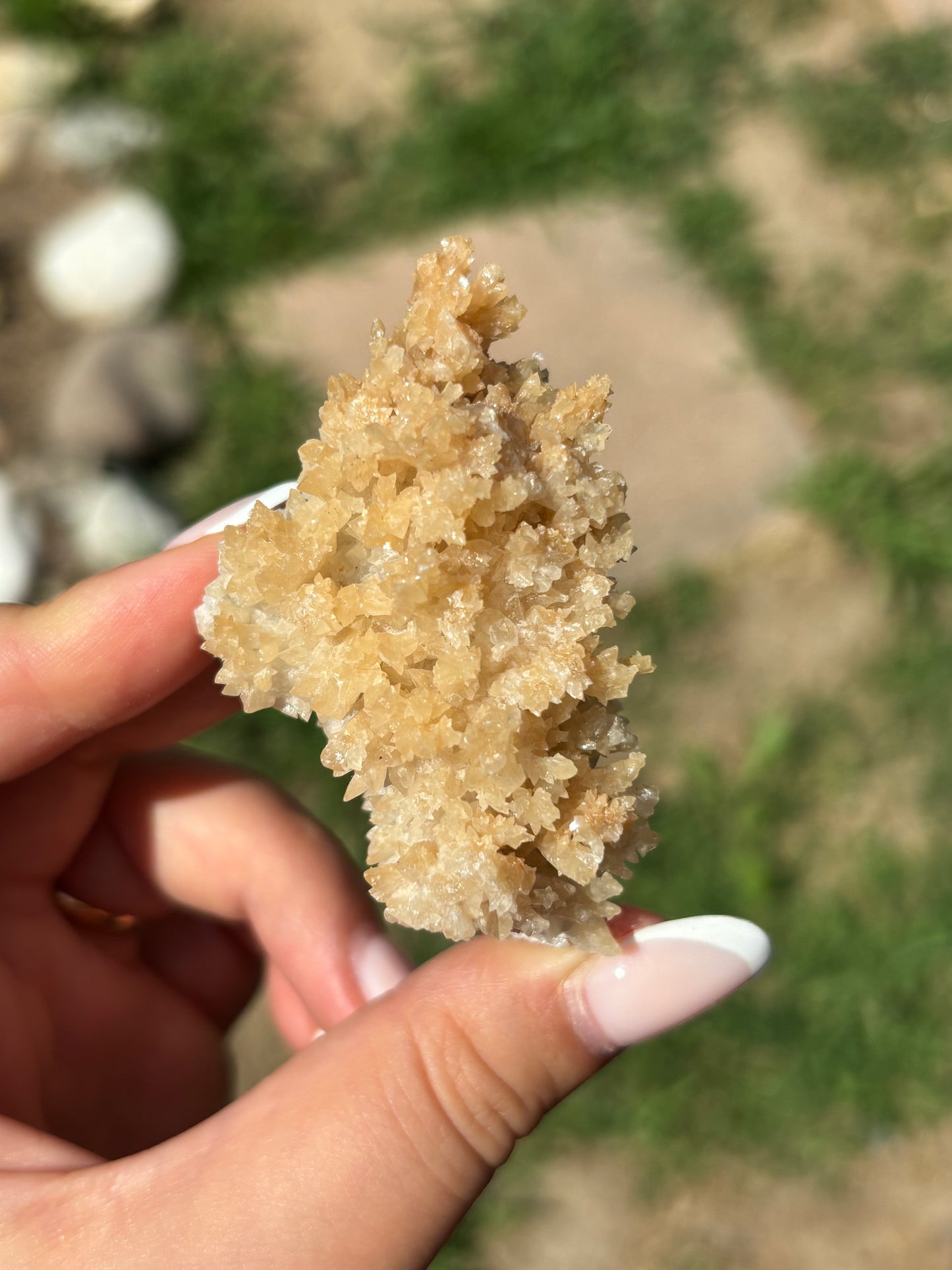 Aragonite bianca grezza