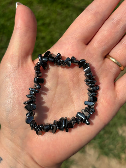 Braccialetto in chips di ematite