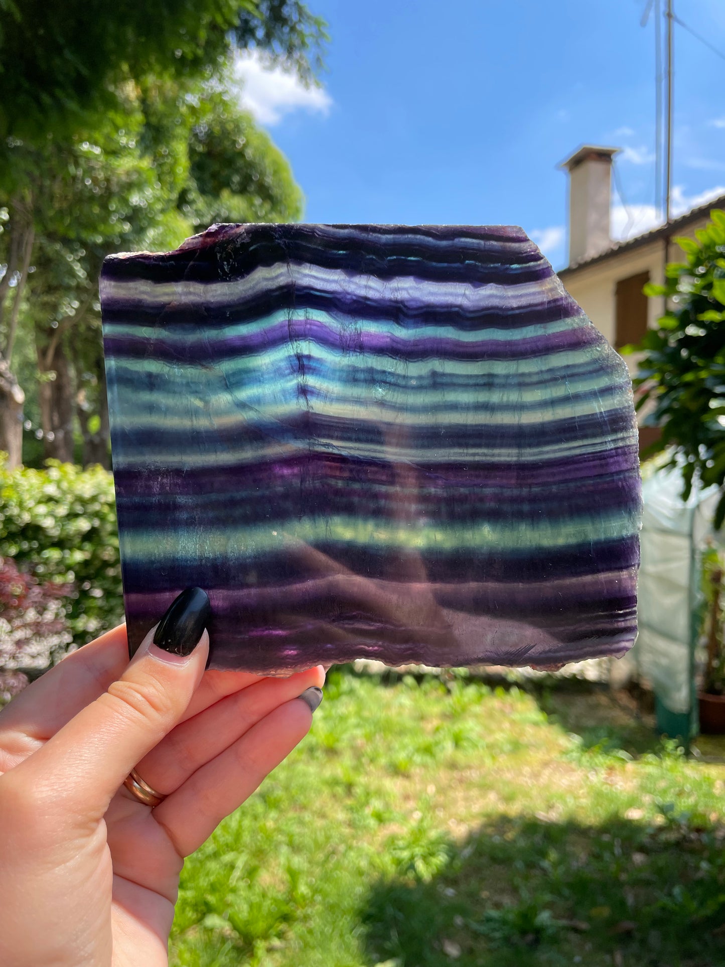 Fetta in fluorite