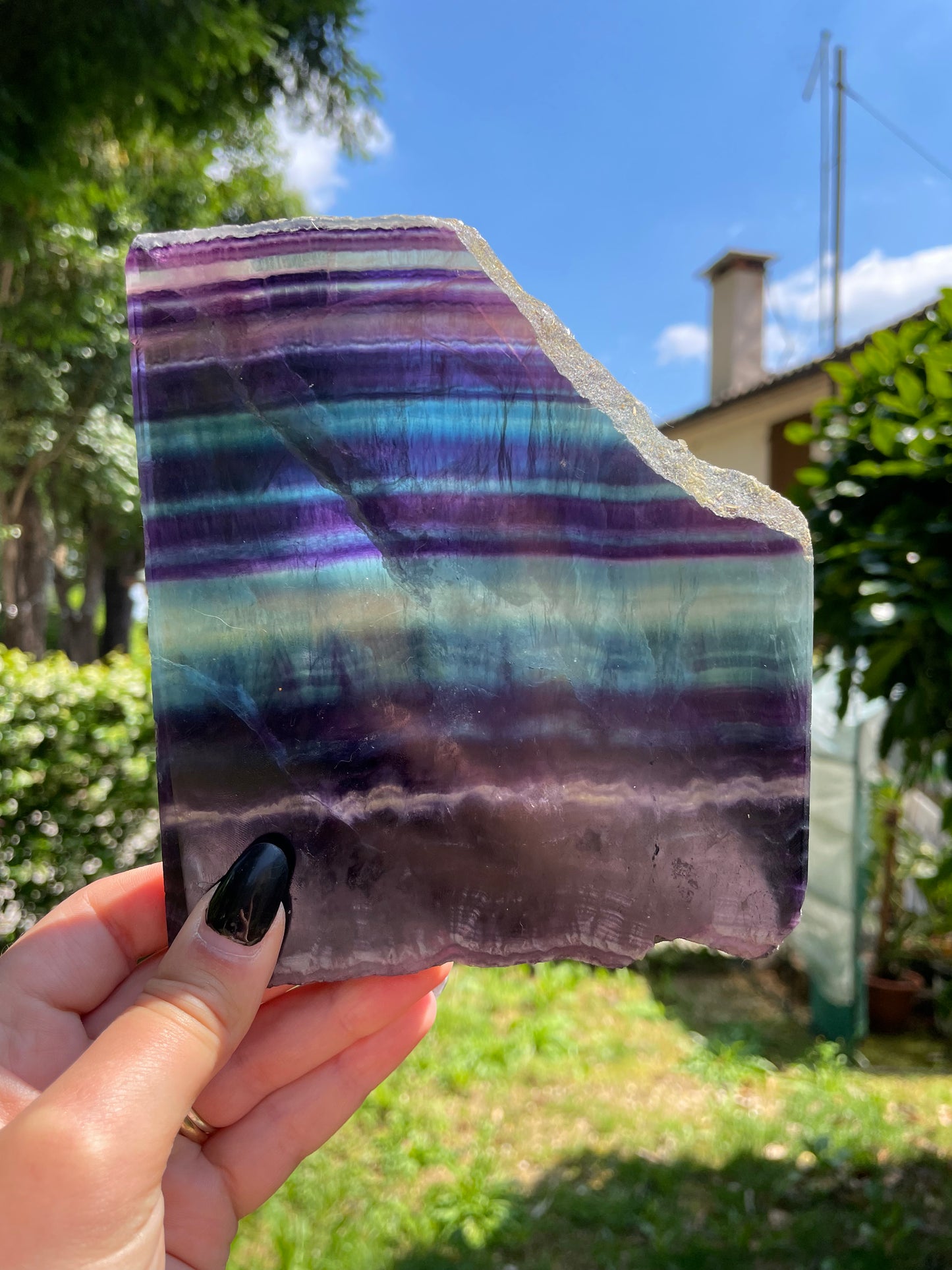 Fetta in fluorite