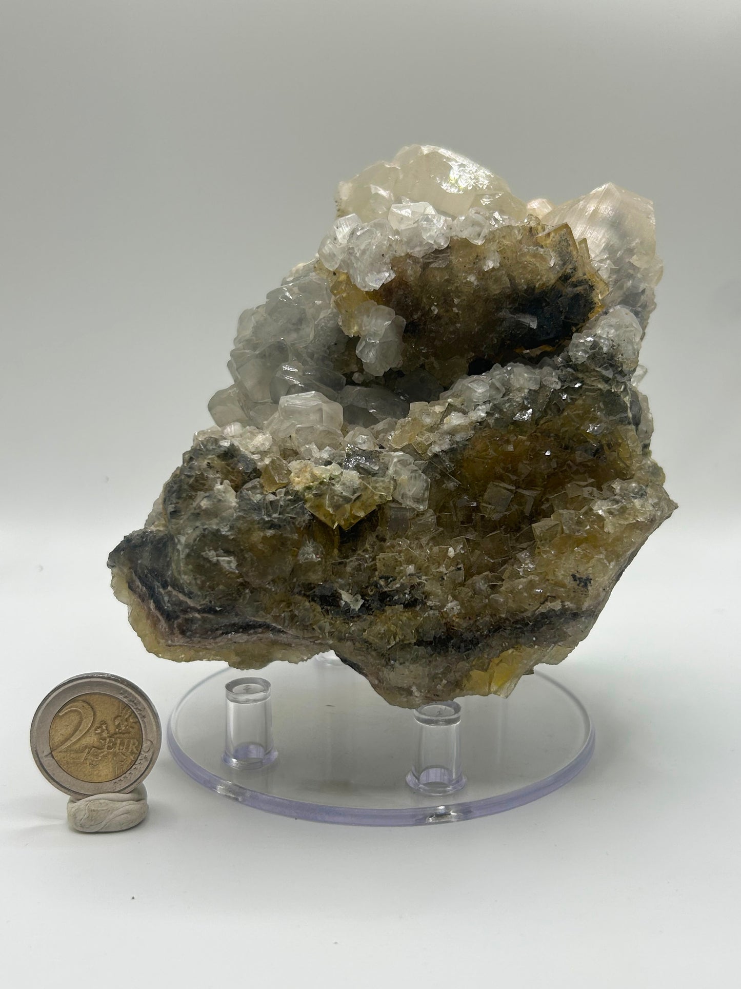 Fluorite gialla e calcite