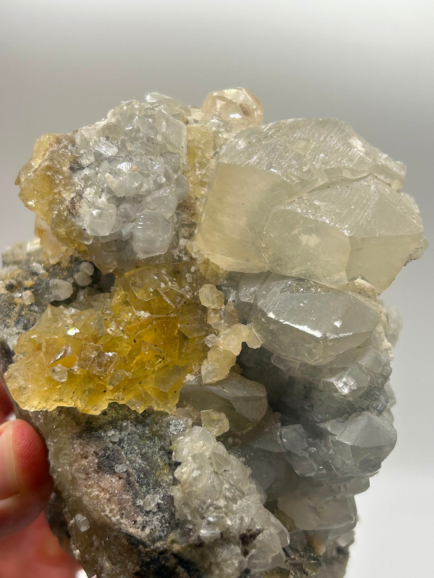 Fluorite gialla e calcite