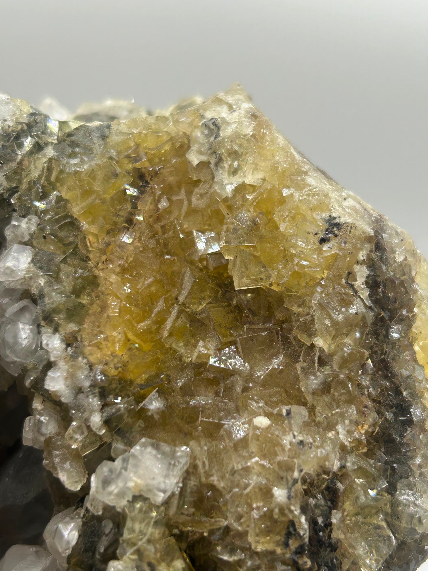 Fluorite gialla e calcite
